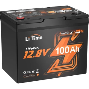 LiTime 12V 100Ah Group24 Bluetooth LiFePo4 akkumulátor