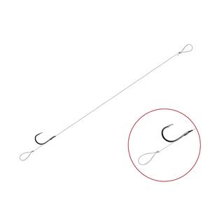 DELPHIN Feeder kötött horog FLUOROCARBON Loop 6db 12cm #6