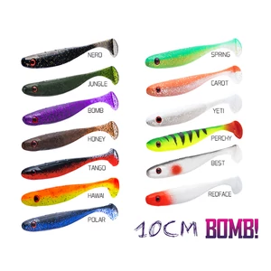 DELPHIN BOMB Gumihal Rippa 5db 10cm/NERO