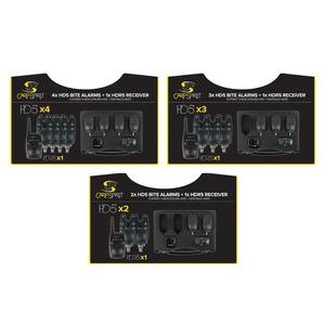 CARP SPIRIT HD5 ALARM X2 + HDR5 X1 elektomos kapásjelző 2+1 szett