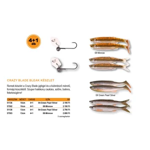 SAVAGE GEAR Crazy Blade Bleak kit 13cm 4+1pcs 04 Minnow