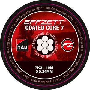 DAM EFFZETT CORE7 10M FEKETE 7-szálas sodrott acélelőke