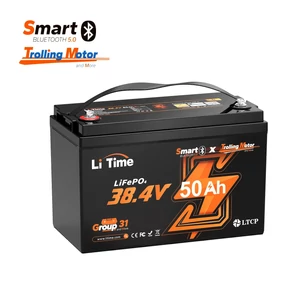  LiTime 36V50Ah Trolling Motor Bluetooth LiFePO4 akkumulátor