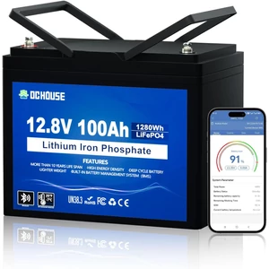 DCHOUSE 12V 100Ah LiFePO4 Bluetooth TROLLING akku