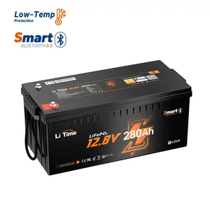 LiTime 12V 280Ah Bluetooth LiFePO4 Okos Akkumulátor Alacsony Hőmérséklet Védelemmel (200A BMS)