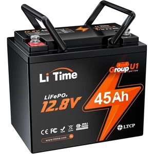 LiTime 12 V 45 Ah LiFePO4 lítium akkumulátor GU1 Méret