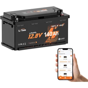 LiTime 12V 140Ah LiFePO4 Bluetooth akkumulátor