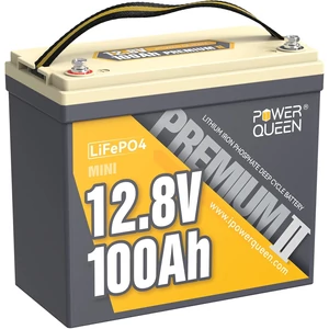 Power Queen 12 V, 100 Ah Mini LiFePO4 akkumulátor