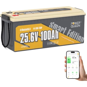 Power Queen 24V 100Ah LiFePO4 BLUETOOTH Low-Temp akkumulátor
