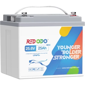 RedOdo 24V 25Ah LiFePO4 munka akkumulátor