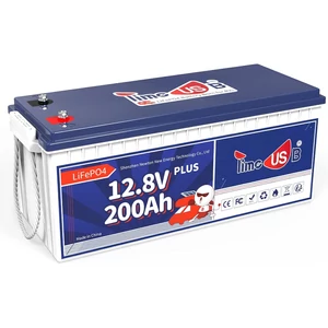 Timeusb 12V 200Ah PLUS LiFePO4 lítium munkaakkumulátor lakóautóhoz és off-grid rendszerekhez