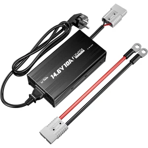 LiTime 14.6V 10A LiFePO4 akkumulátortöltő 12V-os akkukhoz