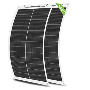 200Watt Vízálló Flexibilis szolár napelem panelek 100Wx2db 12-24V rendszerhez