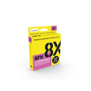 SUFIX SFX 8X HOT YELLOW 275M sárga 8 szálas pergető fonott zsinór