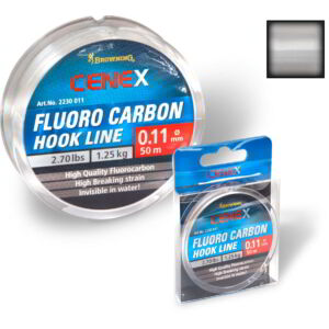 BROWNING Ø0,17mm Cenex Fluoro Carbon Hook Line 50m 2,95kg,6,50lbs átlátszó