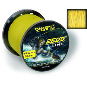 Black Cat Ø 0,60mm Zeus Line H: 3000m 59kg / 130lbs sárga