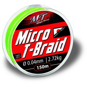 Ø0,08mm Magic Trout Micro T-Braid 150m 5,45kg,12lbs zöld