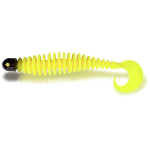 Black Cat 24g 17cm Curly Worm yellow zombie Süllyedő