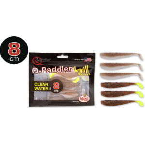 8cm 3x wakasagi + 3x brown shiner Quantum Q-Paddler Power Packs Clear Water Mix Krill 6darab