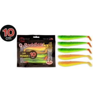 10cm 3x hot shad + 2x desert sunset Quantum Q-Paddler Power Packs UV Power Mix Krill 5darab