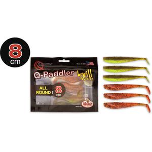 8cm 3x pumpkinseed chart. + 3x original appleseed Quantum Q-Paddler Power Packs Allround Mix Krill 6darab