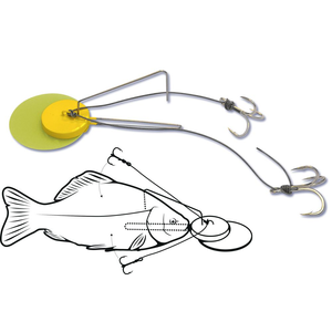  BLACK CAT DEAD BAIT JIG RIG döglött csalihalhoz terelőlapáttal