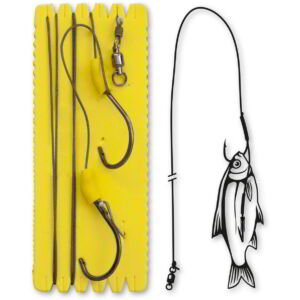 Black Cat #7/0 Bouy and Boat Ghost Single Hook XL 100kg H: 1,40m