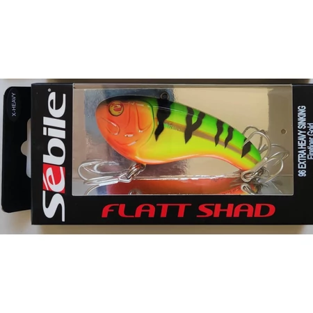 Sebile Flatt Shad 9,6cm XH 60g Firetiger Gold süllyedő műcsali