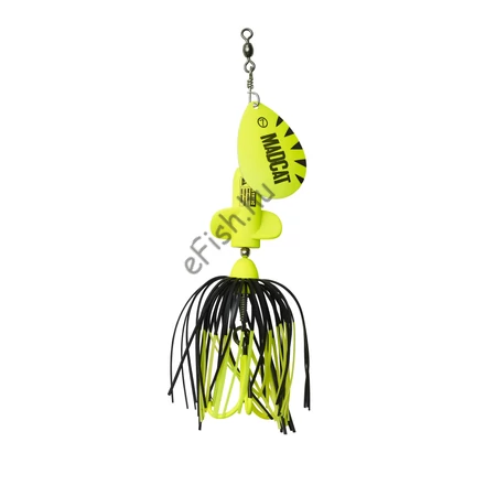 MADCAT A-STATIC SCREAMING SPINNER harcsázó műcsali 65G FLUO SÁRGA UV