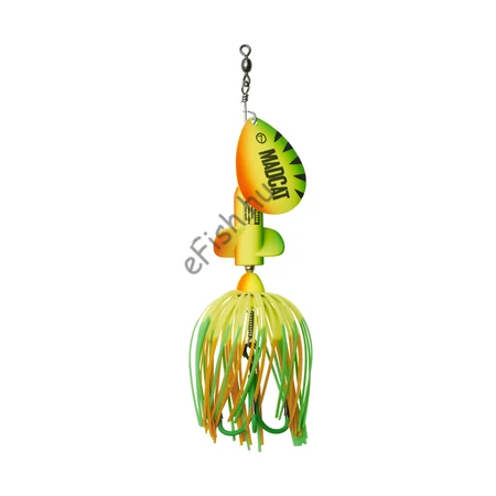 MADCAT A-STATIC SCREAMING SPINNER harcsázó műcsali 65G FIRETIGER UV