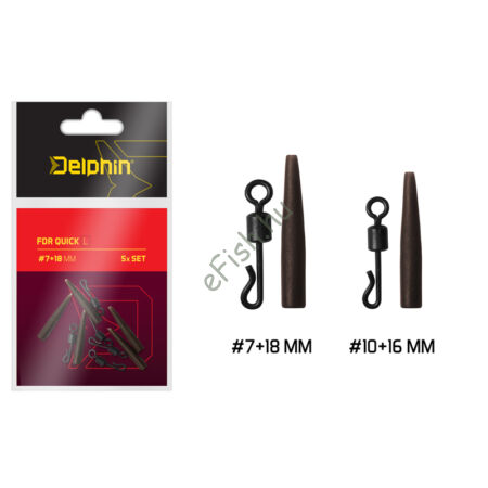 DELPHIN FDR Quick S Set 5db #10+16mm gyorskapocs forgóval