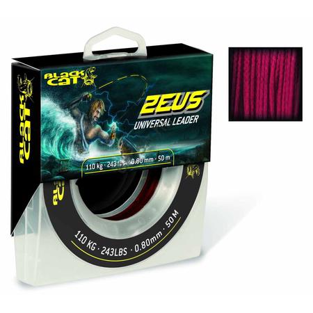 Black Cat Ø 0,60mm Zeus Universal Leader 165kg piros előke