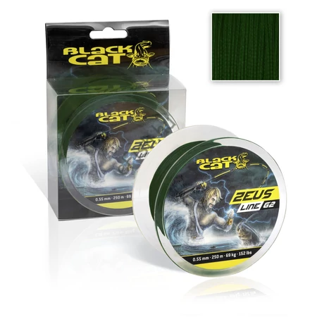 Black Cat Ø 0,38mm Zeus Line G2 H: 250m 37kg Zöld