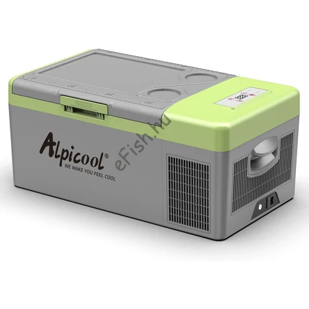 Alpicool Y16T 15L hűtőláda 12 V-os mini kompresszoros autós hűtőszekrény