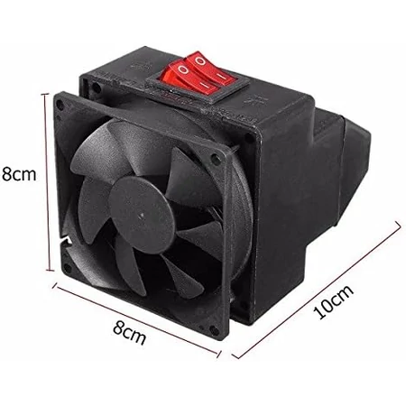 12V 200W fűtőventilátor páramentesítő meleg levegős leolvasztó fúvó
