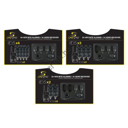 CARP SPIRIT HD5 ALARM X2 + HDR5 X1 elektomos kapásjelző 2+1 szett