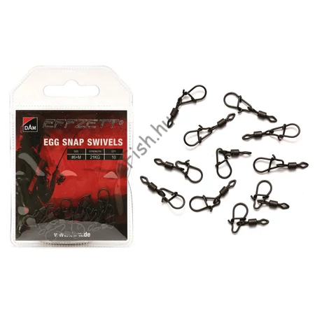 DAM EFFZETT EGG SNAP&amp;SWIVELS XS 17KG 10db/cs