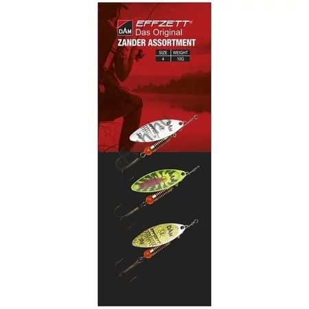 DAM ASSORTMENT SPINNER 3 12G ZANDER süllőző körforgó Szett 3db/cs