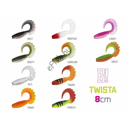 Delphin Gumihal TWISTA UVs / 5db 8cm/BEST