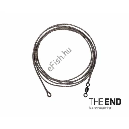 DELPHIN THE END Leadcore + swivel kötött horog / 3db 1m