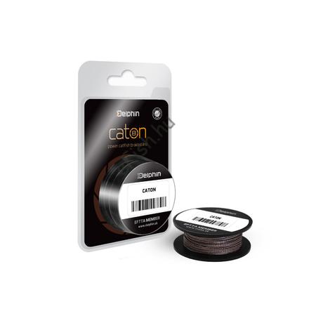 Delphin CATON 0,63mm/10m barna harcsázó fonott előke 68kg