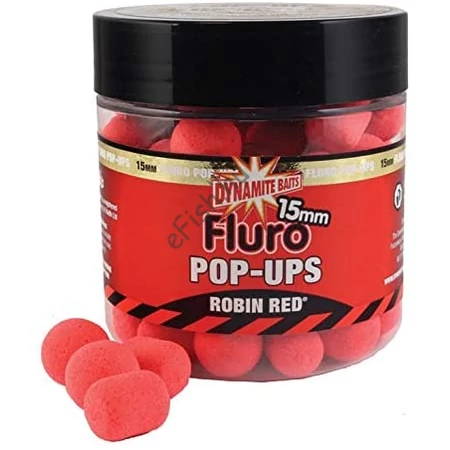 DYNAMITE BAITS ROBIN RED FLURO POP UPS 15MM
