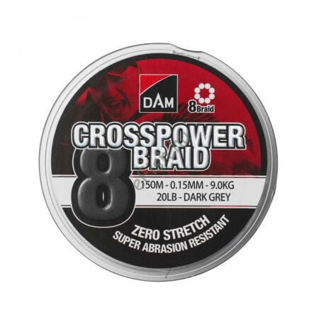 DAM CROSSPOWER 8-BRAID 150M 0,15MM 9,0KG