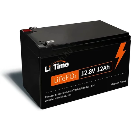 LiTime 12V 12Ah LiFePO4 lítium akkumulátor