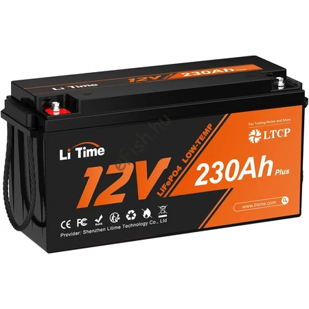 LiTime 12V 230Ah LiFePO4 Akkumulátor Lakóautóhoz, Napelemhez, Hajóhoz