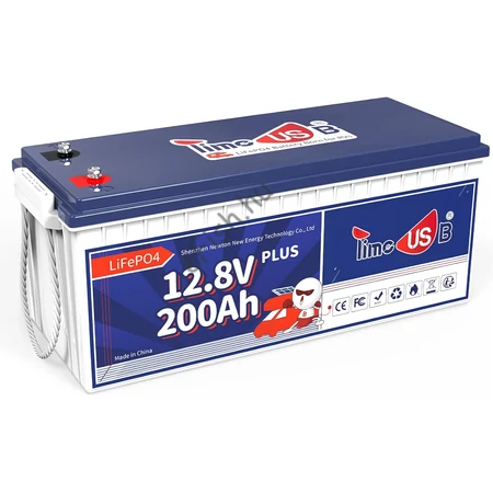 Timeusb 12V 200Ah PLUS LiFePO4 lítium munkaakkumulátor lakóautóhoz és off-grid rendszerekhez