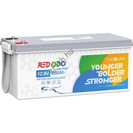 Redodo 12V 280Ah Low-Temp Protect LiFePO4 munka akkumulátor