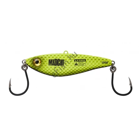 MADCAT VIBRATIX 10CM 90G FLUO YELLOW UV vertikális műcsali