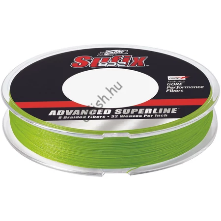 SUFIX 832 BRAID NEON LIME 120M 10mm fonott pergető zsinór