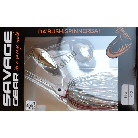 Savage Gear DA'BUSH 21g SINKING WHITE SILVER HOLO FLAME